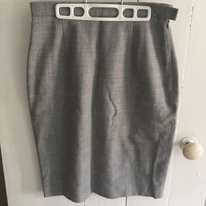 Grey Pencil Skirt